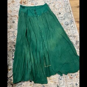 Free People Teal Maxi Skirt